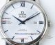 Perfect Replica Omega De Ville White Dial Blue Roman Markers Watch (4)_th.jpg